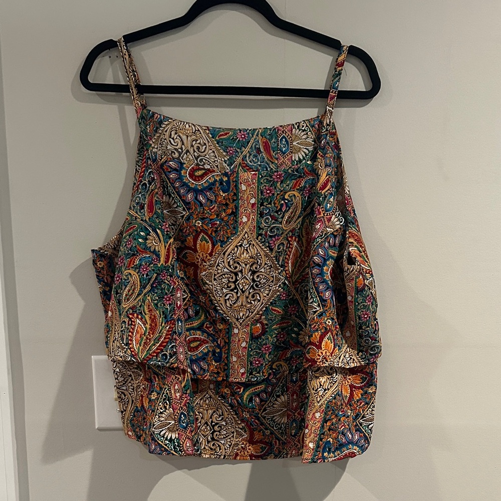 Elegant Paisley Print Women's 2 piece set